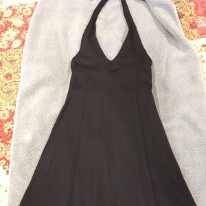 Sexy, comfortable black halter dress